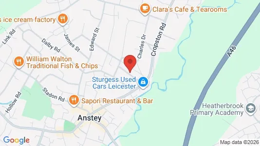 Apartments for rent i Leicester - Leicestershire - kort over placeringen