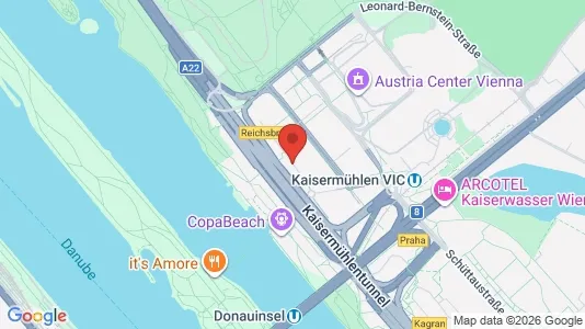 Apartments for rent i Vienna Donaustadt - kort over placeringen