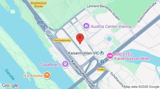Apartments for rent i Vienna Donaustadt - kort over placeringen