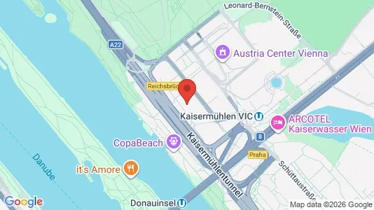 Apartments for rent i Vienna Donaustadt - kort over placeringen