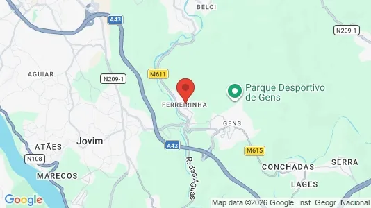 Apartments for rent i Gondomar - kort over placeringen