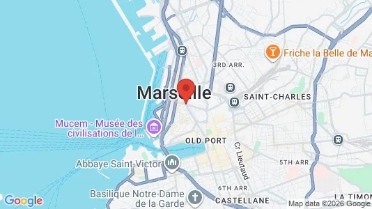 Apartments for rent i Marseille - kort over placeringen