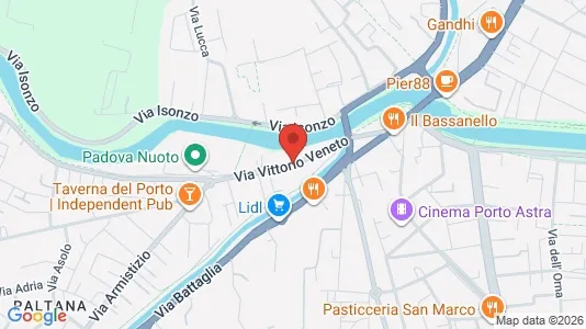 Apartments for rent i Padua - kort over placeringen