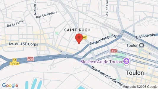 Apartments for rent i Toulon - kort over placeringen