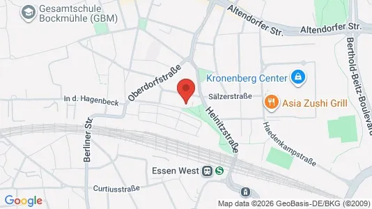 Apartments for rent i Essen - kort over placeringen
