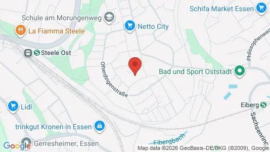 Apartments for rent i Essen - kort over placeringen