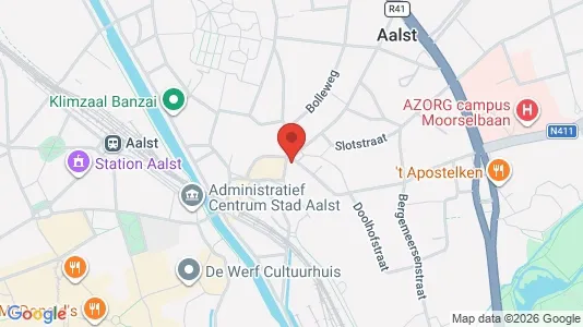 Apartments for rent i Aalst - kort over placeringen