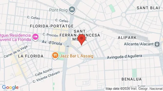 Apartments for rent i Alicante/Alacant - kort over placeringen