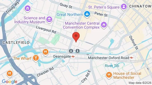 Apartments for rent i Manchester - Lancashire - kort over placeringen