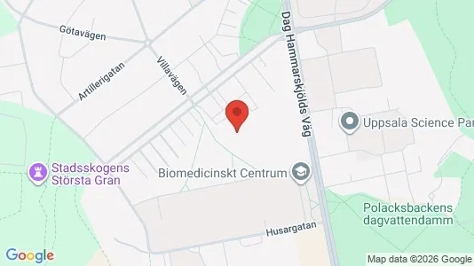 Apartments for rent i Uppsala - kort over placeringen