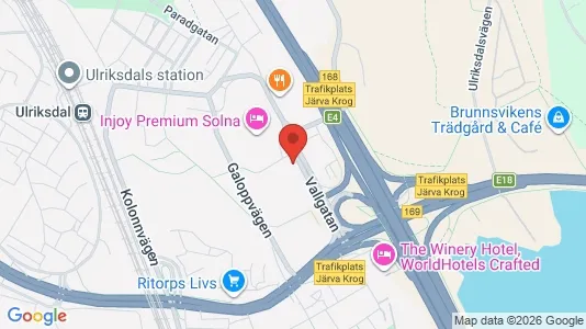 Apartments for rent i Solna - kort over placeringen