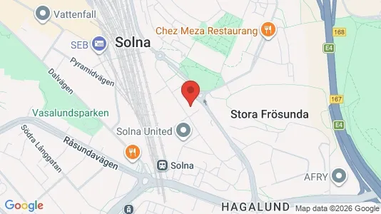 Apartments for rent i Solna - kort over placeringen