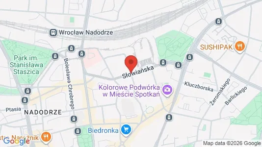 Apartments for rent i Wrocław - kort over placeringen