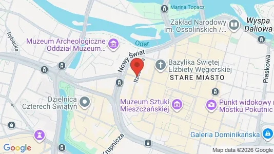 Apartments for rent i Wrocław - kort over placeringen