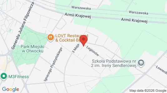 Apartments for rent i Otwocki - kort over placeringen