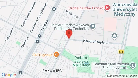 Rooms for rent i Warszawa Ochota - kort over placeringen