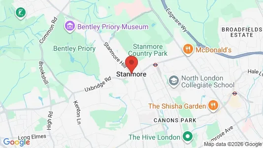 Houses for rent i Stanmore - Middlesex - kort over placeringen