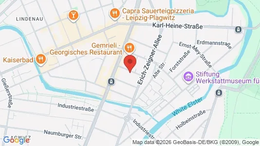 Apartments for rent i Leipzig - kort over placeringen