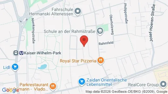 Apartments for rent i Essen - kort over placeringen