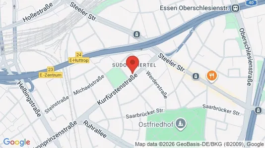 Apartments for rent i Essen - kort over placeringen