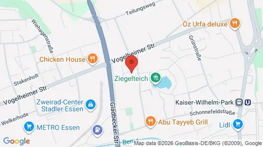 Apartments for rent i Essen - kort over placeringen