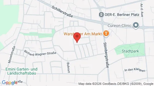 Apartments for rent i Recklinghausen - kort over placeringen