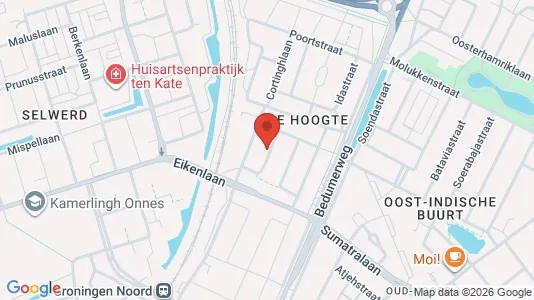 Apartments for rent i Groningen - kort over placeringen