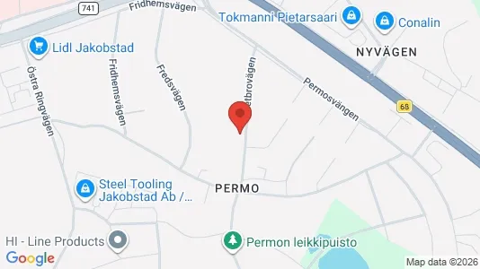 Apartments for rent i Pietarsaari - kort over placeringen