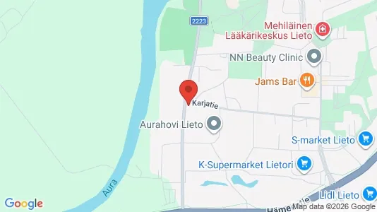 Apartments for rent i Lieto - kort over placeringen