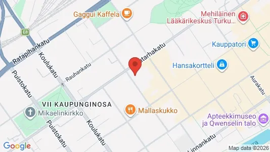 Apartments for rent i Turku - kort over placeringen