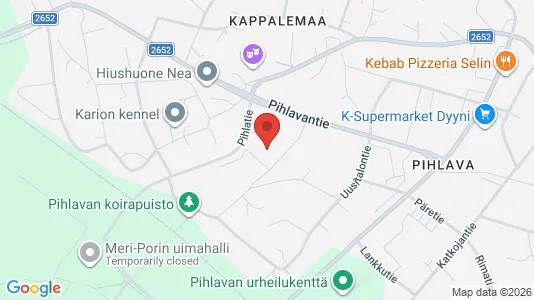 Apartments for rent i Pori - kort over placeringen
