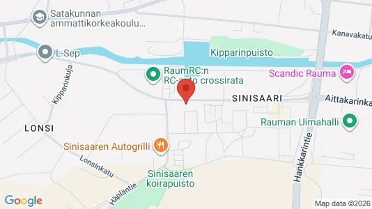 Apartments for rent i Rauma - kort over placeringen