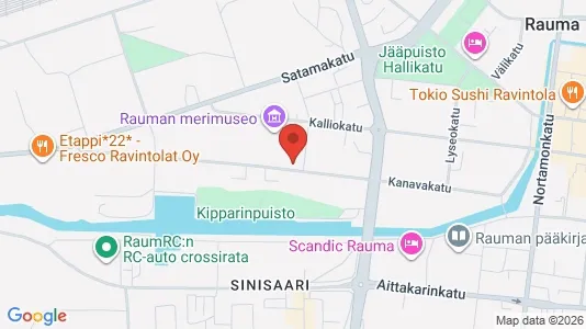 Apartments for rent i Rauma - kort over placeringen