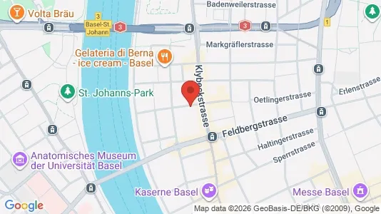 Apartments for rent i Basel-Stadt - kort over placeringen