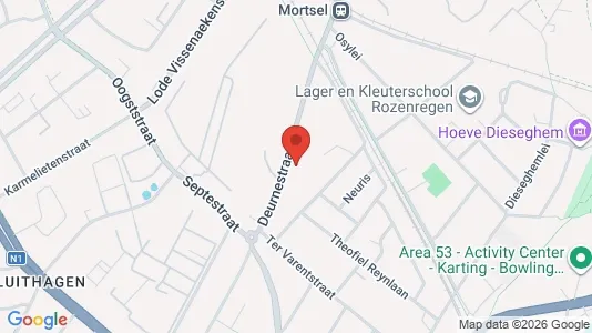 Apartments for rent i Mortsel - kort over placeringen