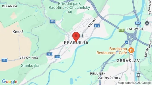Apartments for rent i Prague 5 - kort over placeringen