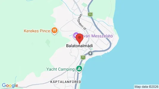Apartments for rent i Balatonalmádi - kort over placeringen