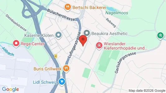 Apartments for rent i Bülach - kort over placeringen
