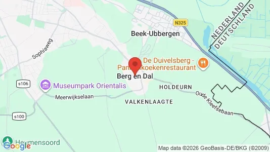 Apartments for rent i Berg en Dal - kort over placeringen