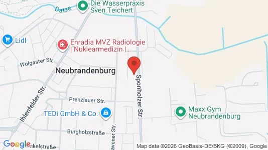 Apartments for rent i Mecklenburgische Seenplatte - kort over placeringen