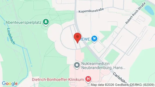 Apartments for rent i Mecklenburgische Seenplatte - kort over placeringen