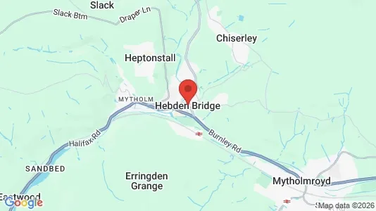 Apartments for rent i Hebden Bridge - West Yorkshire - kort over placeringen