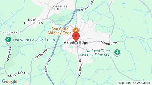 Apartments for rent i Alderley Edge/Wilmslow - Cheshire - kort over placeringen