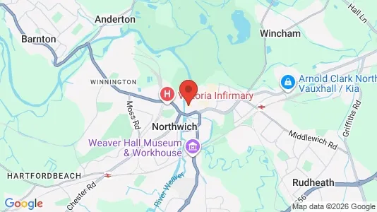 Apartments for rent i Northwich - Cheshire - kort over placeringen
