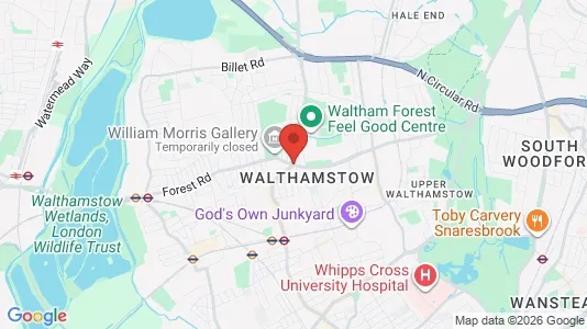 Apartments for rent i London E17 - kort over placeringen