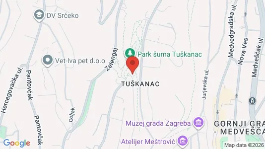 Apartments for rent i Sljeme (Medvednica-Tomislavac) - kort over placeringen
