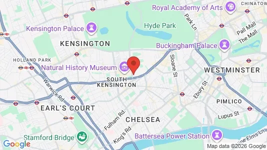 Houses for rent i London SW7 - kort over placeringen