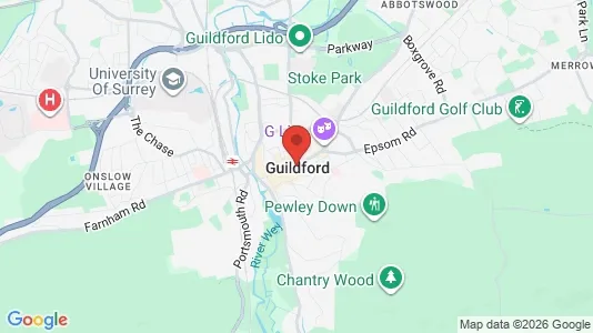 Houses for rent i Guildford - Surrey - kort over placeringen