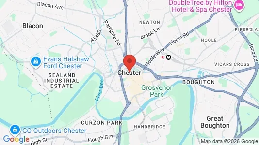 Houses for rent i Chester - Cheshire - kort over placeringen