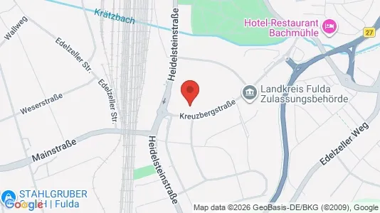 Apartments for rent i Fulda - kort over placeringen